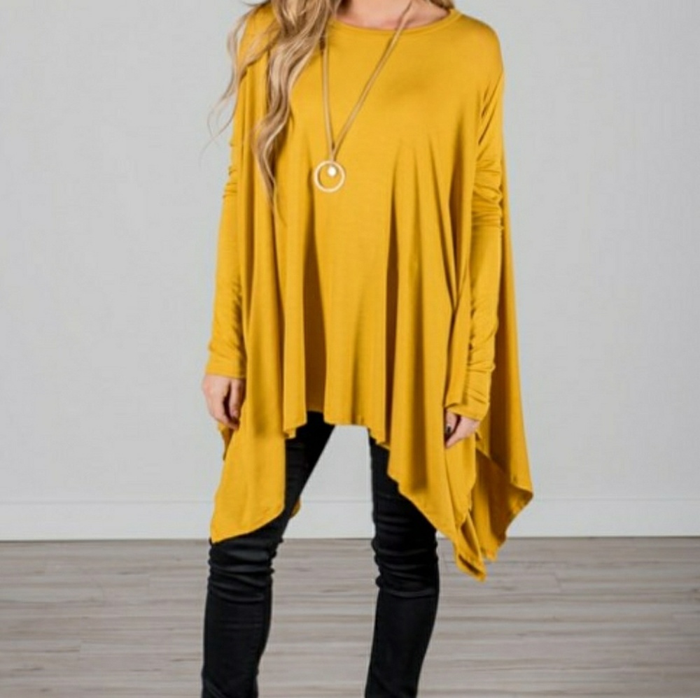 Handkerchief hem tunic top